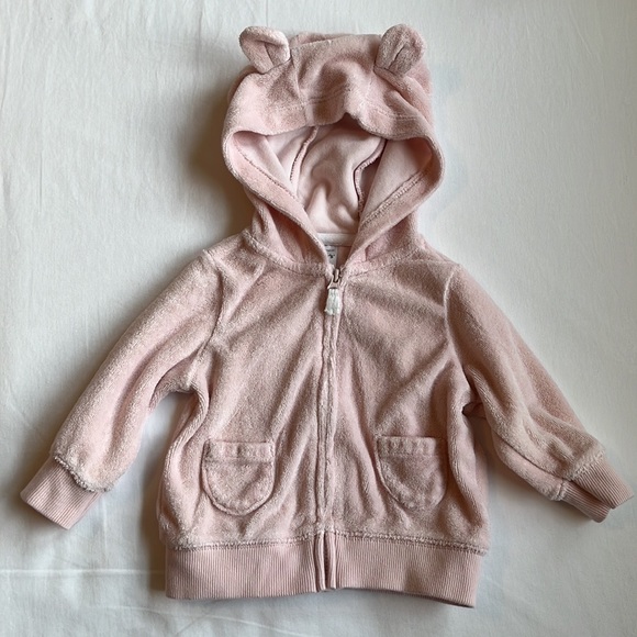 Pink 3 Piece Carter’s Baby Girl’s Outfit- Jacket, Onesie & Pants Size 3 Months - Picture 9 of 12